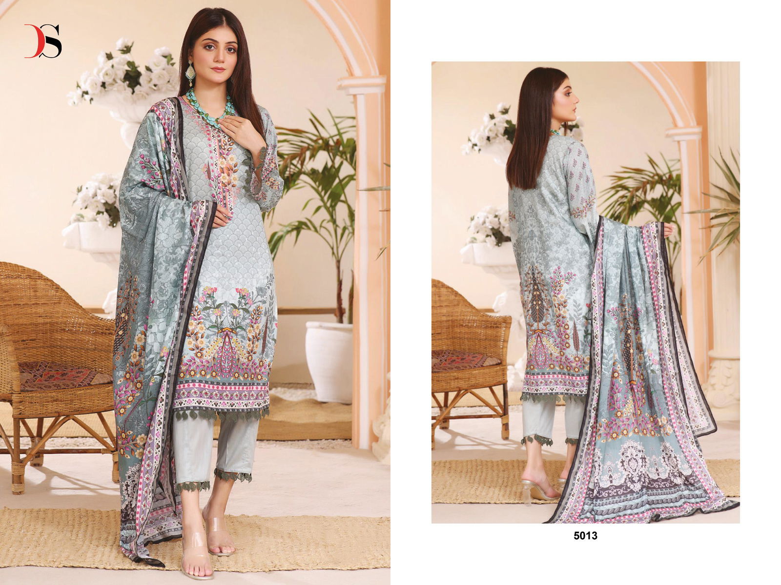 Firdous Lawn 24 By Deepsy Suits Embroidery Cotton Dupatta Pakistani Suits Wholesale Price In Surat